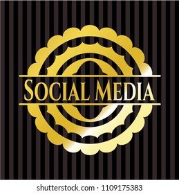 Social Media gold emblem