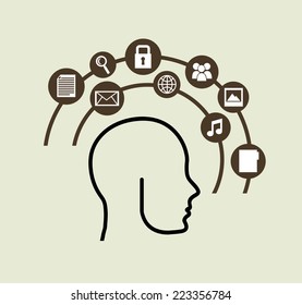 social media graphic design , vector illustration