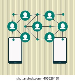 Social media graphic design, vector illustration