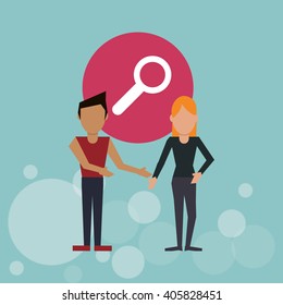 Social media graphic design, vector illustration