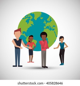 Social media graphic design, vector illustration