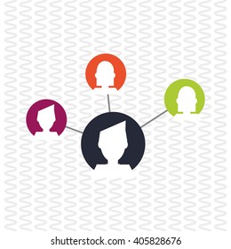 Social media graphic design, vector illustration