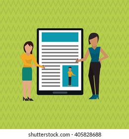 Social media graphic design, vector illustration