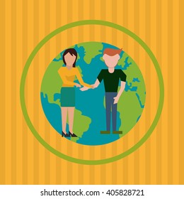 Social media graphic design, vector illustration