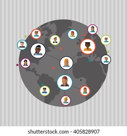 Social media graphic design, vector illustration