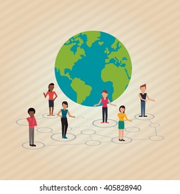 Social media graphic design, vector illustration