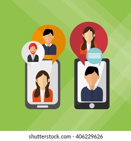 social media graphic design, vector illustration