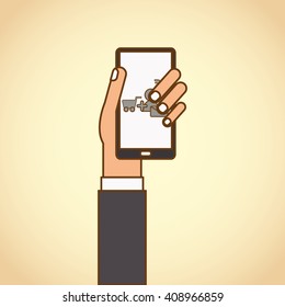 Social media graphic design, vector illustration
