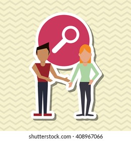 Social media graphic design, vector illustration