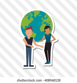 Social media graphic design, vector illustration