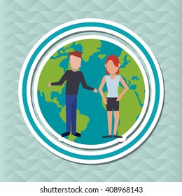 Social media graphic design, vector illustration