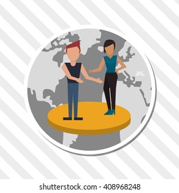 Social media graphic design, vector illustration