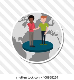 Social media graphic design, vector illustration