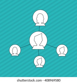 Social media graphic design, vector illustration