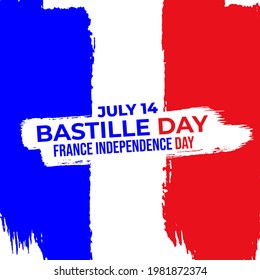 Social-Media-Grußdesigns oder bastille-Day-Banner im Grunge-Stil