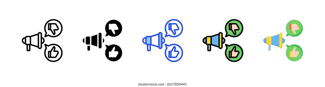 Social Media Icon Collection With Multiple Styles