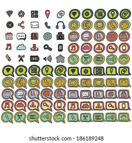 social media icon color