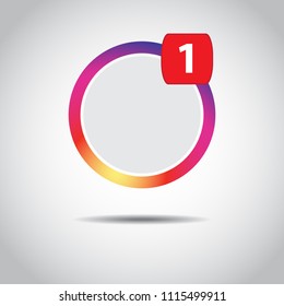 Social media icon colour gradient. Icon color. EPS 10