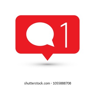 Social media icon comments. Comment button, symbol, sign. Message sign, post symbol.