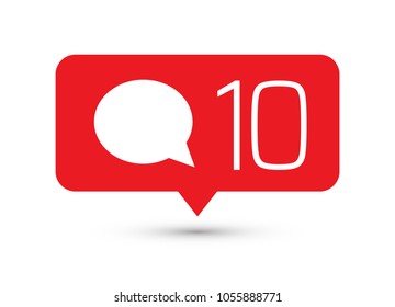 Social media icon comments. Comment button, symbol, sign. Message sign, post symbol.