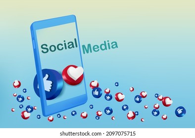 Social media icon communication network