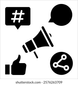 Social Media Icon Element For Design