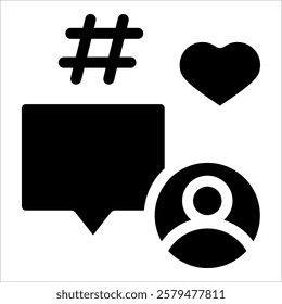 Social Media Icon Element For Design