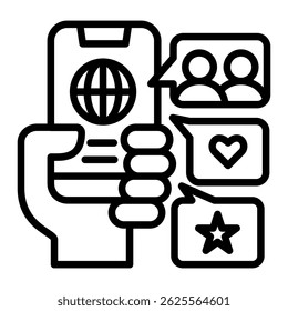 Elemento De Ícone De Mídia Social Para Design