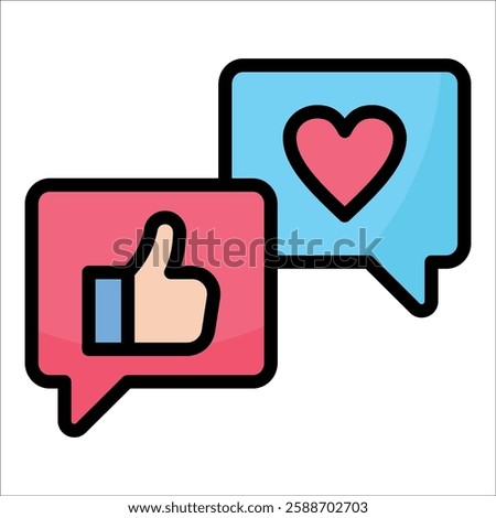 Social Media Icon Element For Design