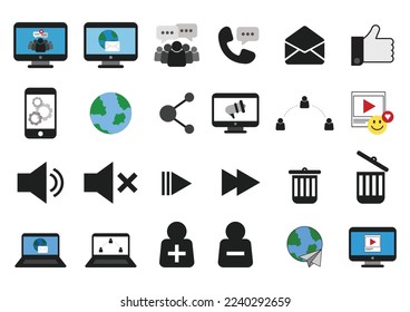 vector de icono de medios sociales