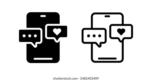 social media icon. flat illustration of vector icon on white background