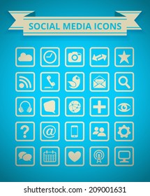 Social Media Icon Grid