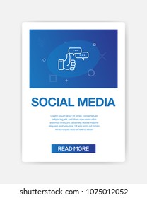 SOCIAL MEDIA ICON INFOGRAPHIC