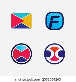 social media icon logo and media design sign vector ilustration