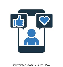 Social Media Icon Mixed Vector Illustration
