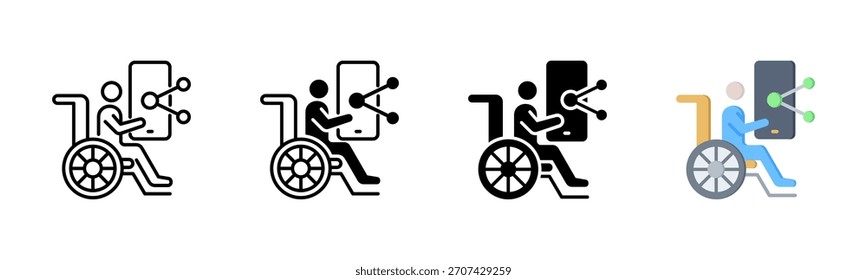 Social Media Icon, Multi Styles Icon Set