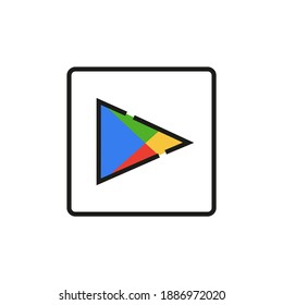 Social media icon. Phone program. Vector