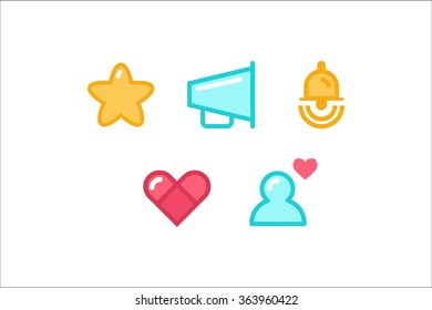 Social media icon set