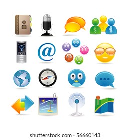 social media icon set