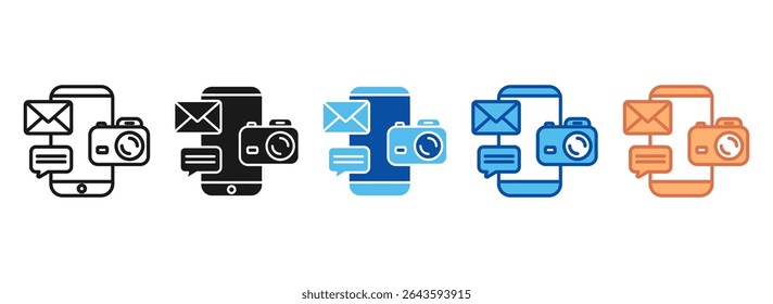 Social Media Icon Set Multiple Style Collection