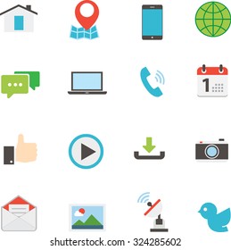 Social media icon set vector illustration