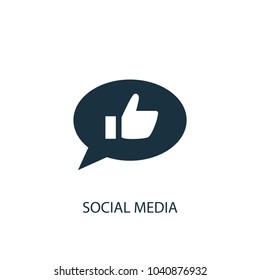 social media icon. Simple element illustration. social media concept symbol design from message collection. Can be used for web and mobile.