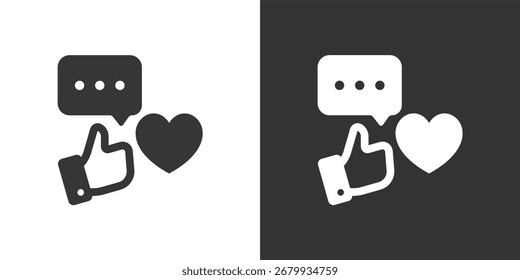 Icono de medios sociales. Icono de la serie de glifos sólidos