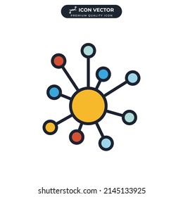 social media icon symbol template for graphic and web design collection logo vector illustration