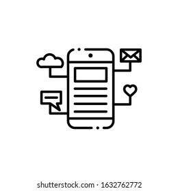 Social media icon to use for web and mobile UI.