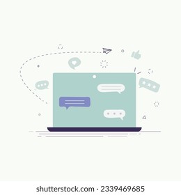 Diseño de vectores de iconos de medios sociales.