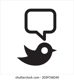Social media icon. Vector and glyph