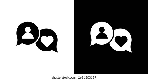Social media icon vector graphics. Flat solid black vector set