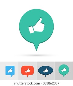 Social media icon. Vector illustration.