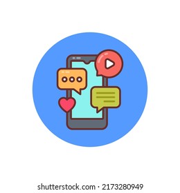 Social Media icon in vector. Logotype